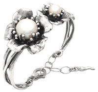 Armband Giovanni Raspini Dame Magnolia in Silber Perla 12637